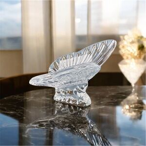 Waterford Vtg Butterfly Crystal Clear Paperweight Figurine Sculpture Ireland